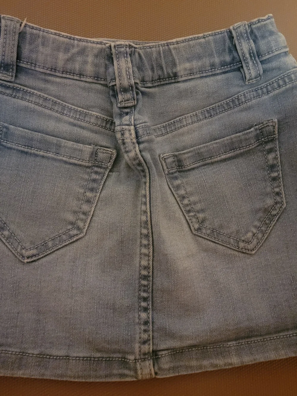 Girls' Light Wash Denim Skirt -